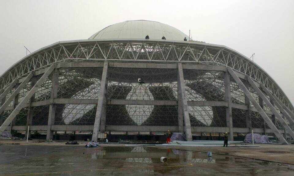 江山温泉馆网架工程